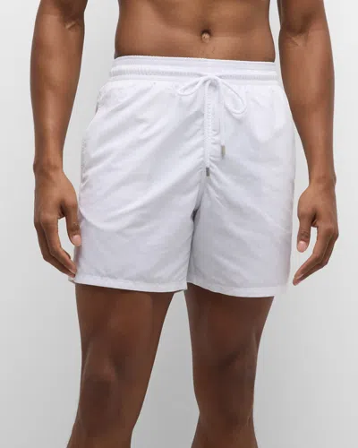 Vilebrequin Men's Solid Swim Shorts In White