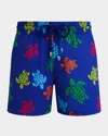 Vilebrequin Tortues Multicolor Elasticized Men`s Swim Shorts