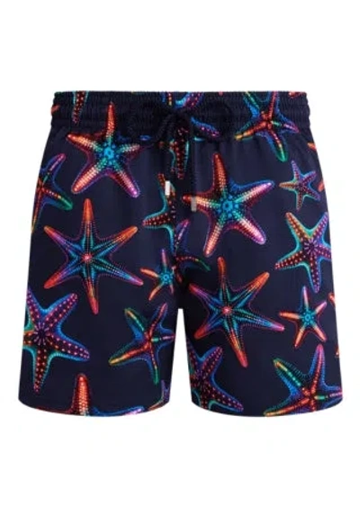 VILEBREQUIN MEN STRETCH SHORT SWIM SHORTS DISCO STARS