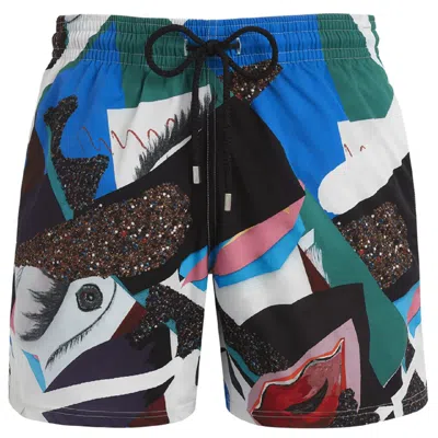 Vilebrequin Men Stretch Swim Shorts Multicolored