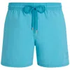 Vilebrequin Men Swim Short Water Reactive Aqua Ronde Des Tortues In Blue