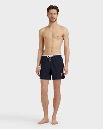 Vilebrequin Men Swim Shorts Bicolor Navy/white