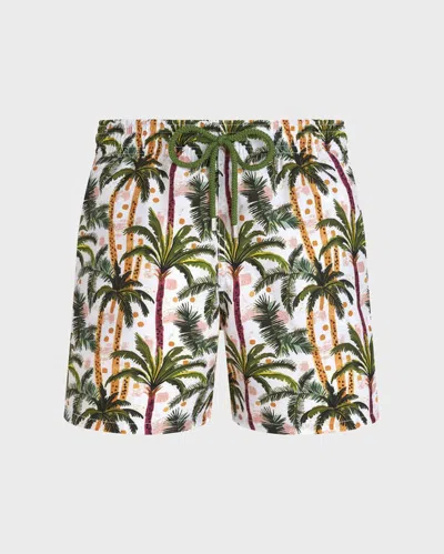 Vilebrequin Brazil Jungle Badeshorts Für Herren In Weiss
