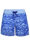 Vilebrequin Boys Swim Shorts Flocked Aquarium