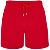 Vilebrequin Men Swim Shorts Hermit Crabs Red In Red