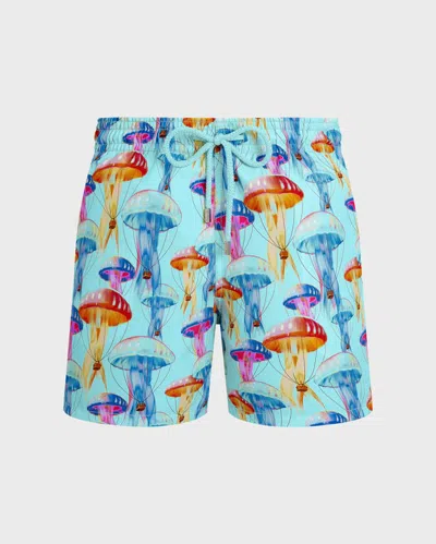 Vilebrequin Medusair Print Swim Shorts In Blue