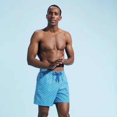 Vilebrequin Men Swim Shorts Micro Starlettes In Blue