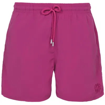 Vilebrequin Men Swim Shorts Poulpes Purple Red