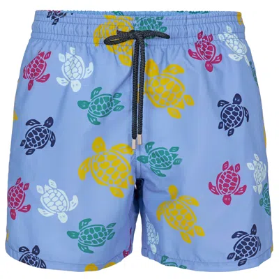 Vilebrequin Men Swim Shorts Ronde Des Tortues Multicolores