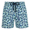 Vilebrequin Men Swim Shorts Turtles Leopard In Blue
