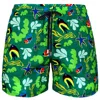 Vilebrequin Men Swim Shorts Ultra-light And Packable Naive Fish In Green