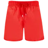 Vilebrequin Men Swim Shorts Ultra-light And Packable Solid Poppy Red In Red