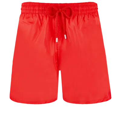 Vilebrequin Men Swim Shorts Ultra-light And Packable Solid Poppy Red