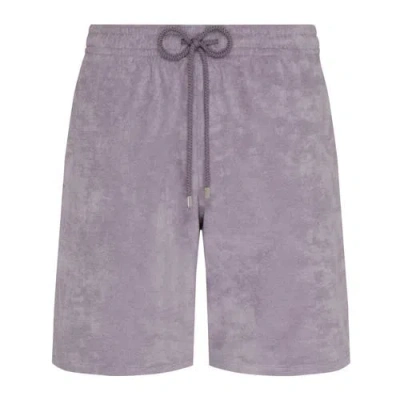 Vilebrequin Men Terry Bermuda Shorts Solid In Gray