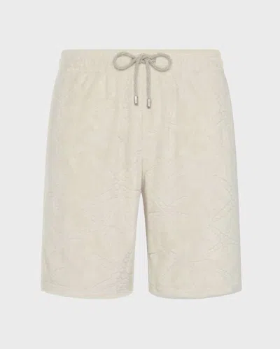 Vilebrequin Starlettes Jacquard Frottee-bermudashorts Für Herren In Multi