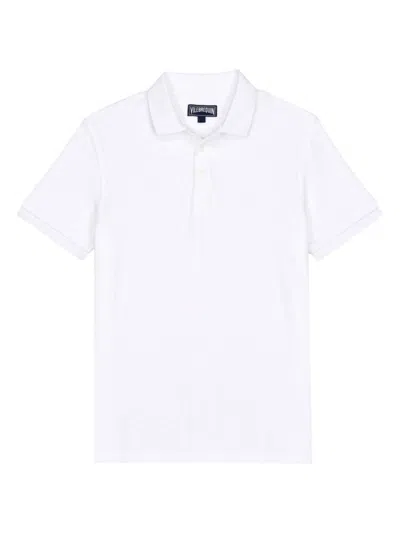 Vilebrequin Men's Terry Polo Shirt In White