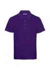 Vilebrequin Men Terry Polo Solid Midnight Blue In Purple