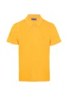 Vilebrequin Men Terry Polo Solid Yellow Mangue In Yellow