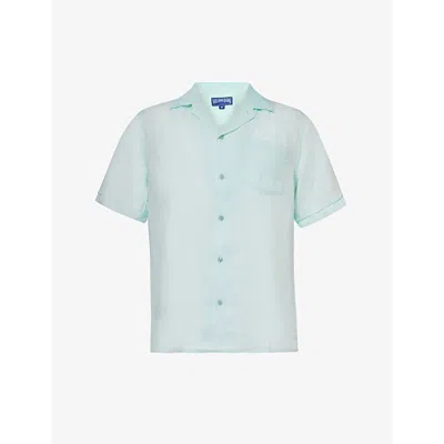 Vilebrequin Mens Thalassa Charli Brand-embroidered Linen Shirt