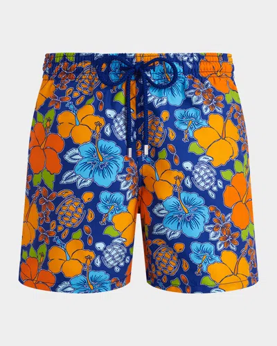 VILEBREQUIN MEN'S TROPICAL TURTLE SWIM TRUNKS