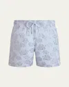 Vilebrequin Ronde Des Tortues Swim Shorts In Blue