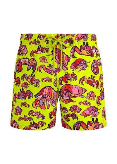 VILEBREQUIN MEN ULTRA-LIGHT AND PACKABLE SWIM SHORTS HERMIT CRABS