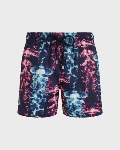 Vilebrequin Men Ultra-light And Packable Swim Shorts X-ray Medusa In Multi