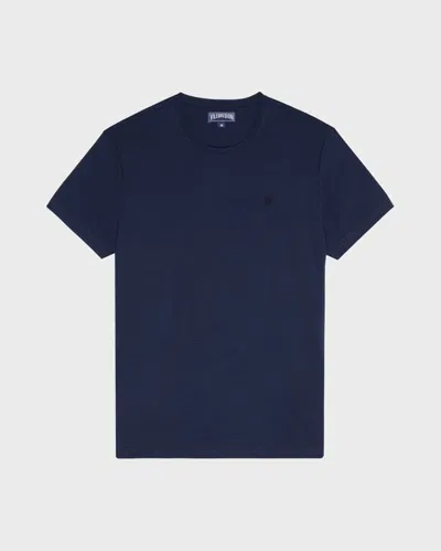 Vilebrequin Men Wool T-shirt Solid In Blue