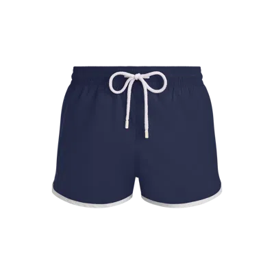 Vilebrequin Solid Ultra-light Short Swim Trunks In Blue