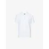 Vilebrequin Mens Blanc Phoenix Terry Cotton-blend Polo Shirt In White