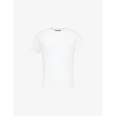 Vilebrequin Mens Blanc Portisol Turtle-motif Cotton T-shirt In White