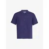 Vilebrequin Mens Charli Brand-embroidered Linen Shirt
