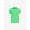 Vilebrequin Mens Laser Palatin Short-sleeved Organic-cotton-piqué Polo Shirt In Green