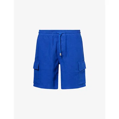 VILEBREQUIN MENS MARRAKECH BAIE DRAWSTRING-WAIST STRAIGHT LEG REGULAR-FIT LINEN SHORTS