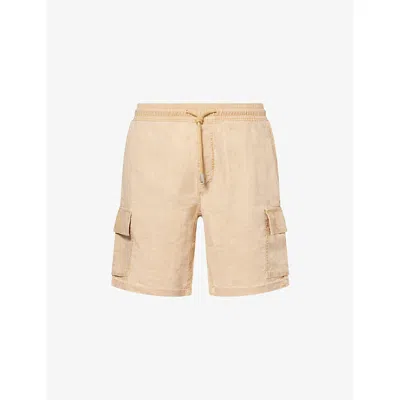 Vilebrequin Mens Moka Baie Flap-pocket Linen Shorts