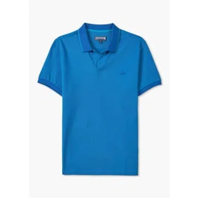 Vilebrequin Mens Palatin Polo Shirt Short In Blue