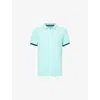 Vilebrequin Mens Lagon Palatin Short-sleeved Organic-cotton-piqué Polo Shirt