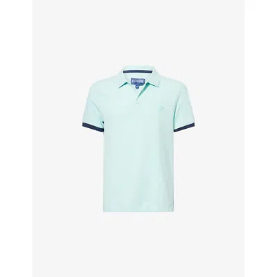 VILEBREQUIN MENS PACIFIC PALATIN SHORT-SLEEVED ORGANIC-COTTON-PIQUÉ POLO SHIRT