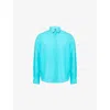 Vilebrequin Mens Vert Disco Caroubis Patch-pocket Regular-fit Linen Shirt In Blue