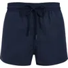 Vilebrequin Micro Carreaux Short Woolen Swim Trunks In Bleu Marine