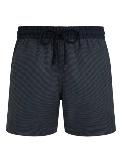 Vilebrequin Micro Carreaux Swim Shorts In Grey
