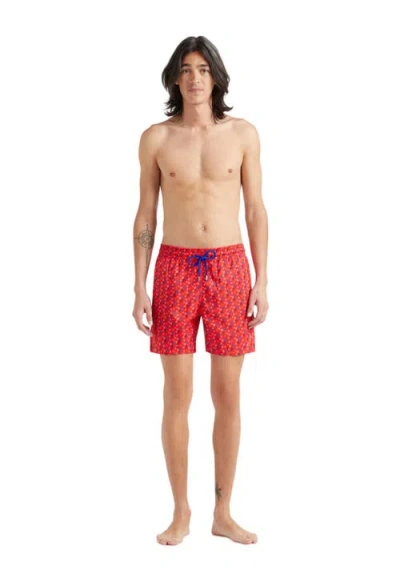VILEBREQUIN MICRO RONDE DES TORTUES RAINBOW LIGHT FABRIC SWIM SHORTS