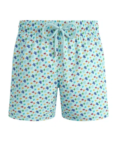 VILEBREQUIN MICRO RONDE DES TORTUES RAINBOW SHORTS IN STRETCH