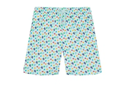 Vilebrequin Micro Ronde Des Tortues Rainbow Stretch (toddler/little Kid/big Kid) Boy's Shorts Pacific : 2 Years, In Black