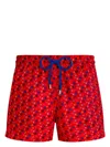 Vilebrequin Swimming Trunk In 201 Poppy Red/red