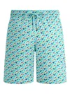 Vilebrequin Micro Ronde Des Tortues Rainbow Stretch Short Swim Shorts In Blue
