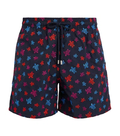 Vilebrequin Micro Turtle Mistral Swim Shorts In Navy