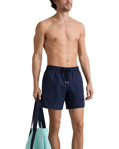 Vilebrequin Micro-perforated Ultra-light Packable 5.9 Swim Trunks In Blue