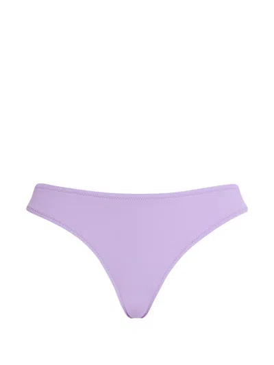 Vilebrequin Minimalist Solid Colour Bikini Bottoms In Purple