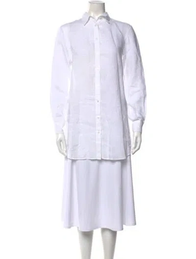 Pre-owned Vilebrequin Midi Length Dress In White